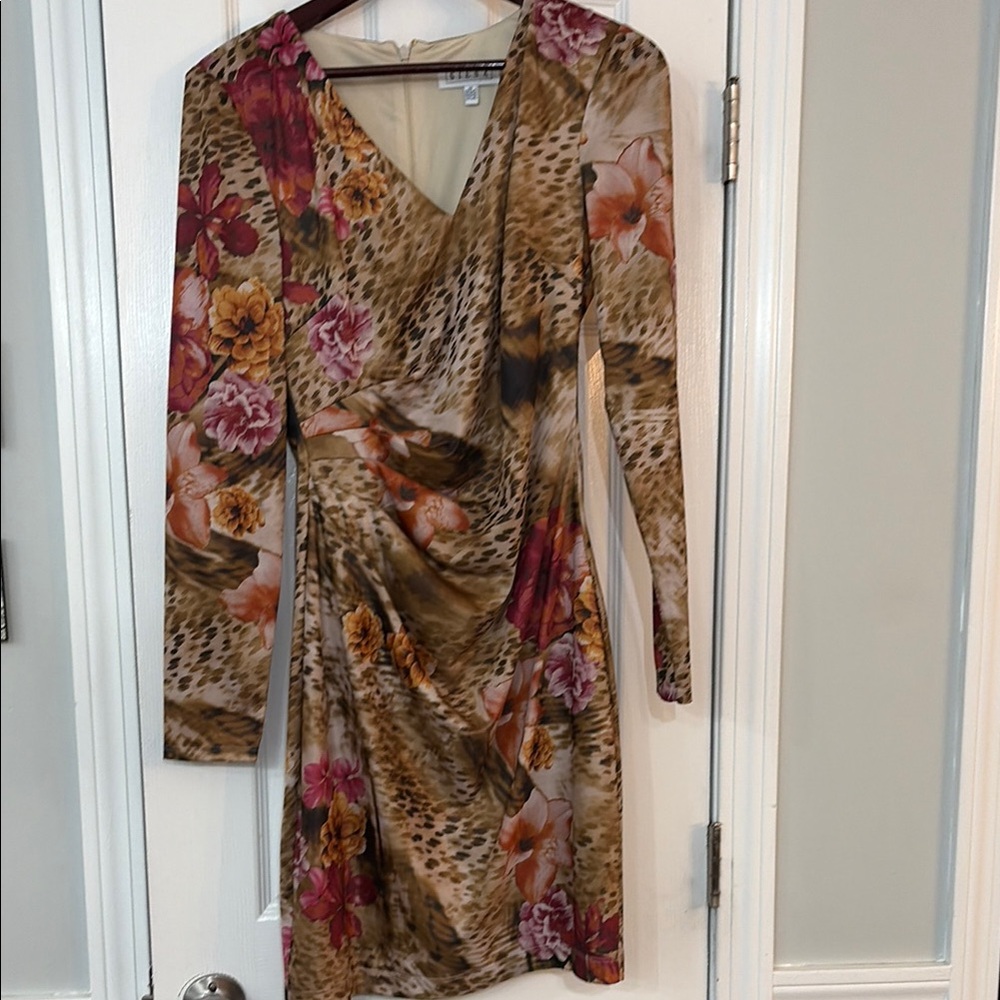 Floral Animal Print Dress